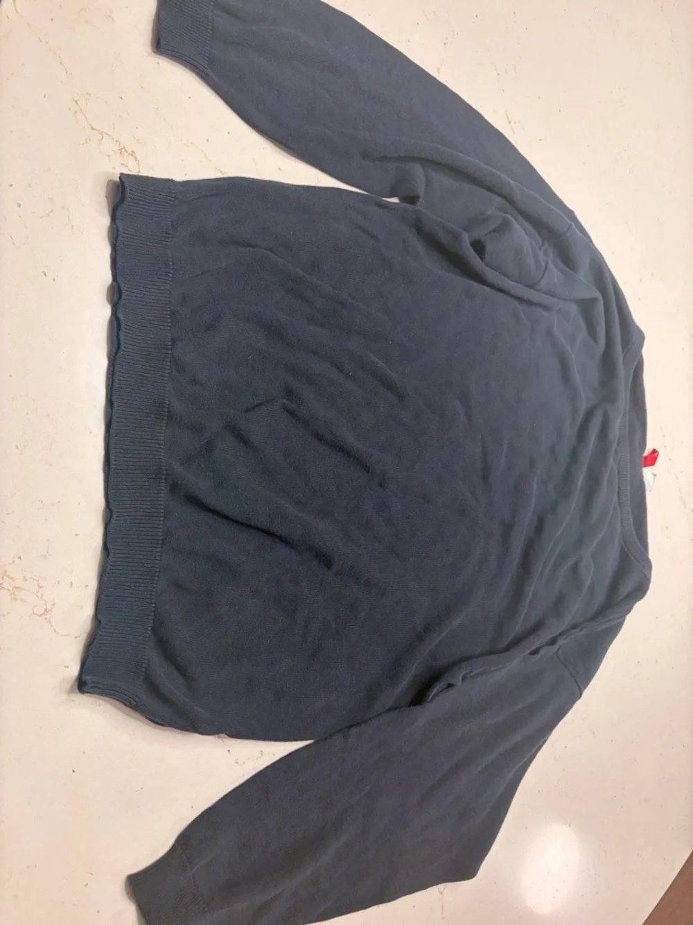 Divided Men's Dark Teal Long-Sleeve Sweater